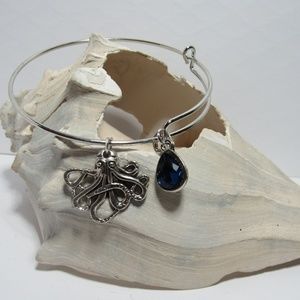 Octopus Kraken Adjustable Charm Bracelet Bangle